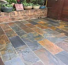 Natural slate rusty flooring tile Paves stone outdoor flooring outside stone floor